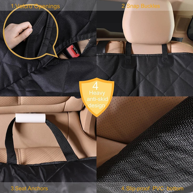 Waterproof Rear Car Seat Cover for Dogs