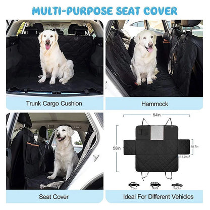 Waterproof Rear Car Seat Cover for Dogs